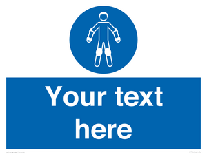 Custom protective roller sport equipment must be worn